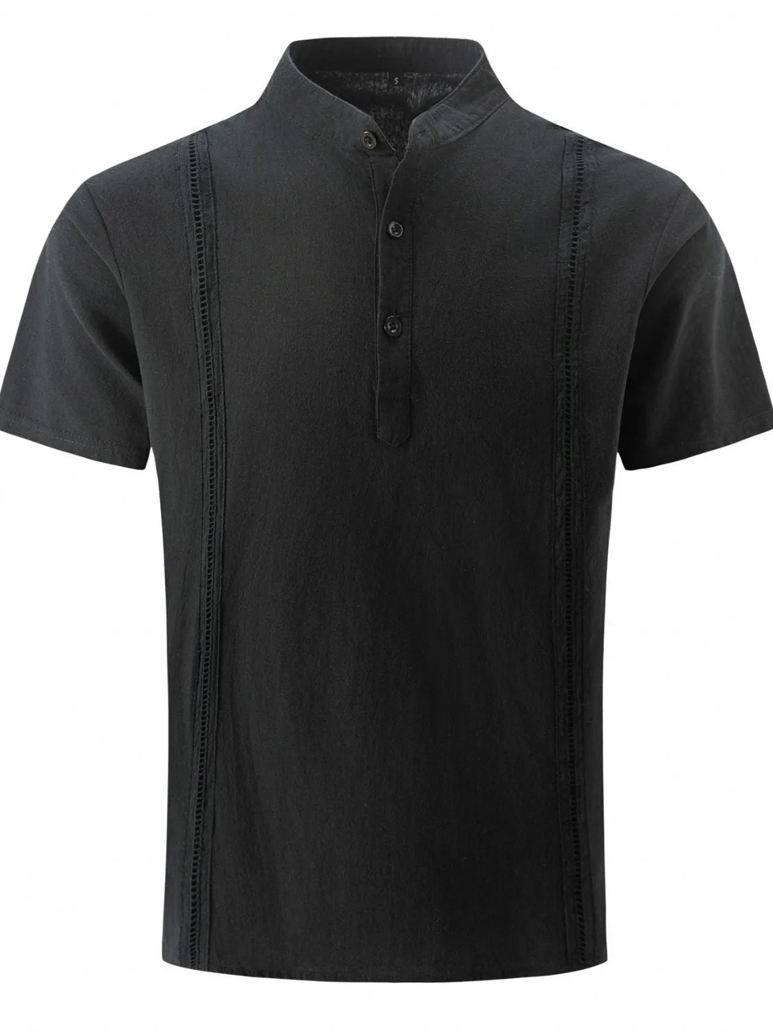 Men's Full Size Button Detail Short Sleeve Shirt Plus Size NicholesGifts