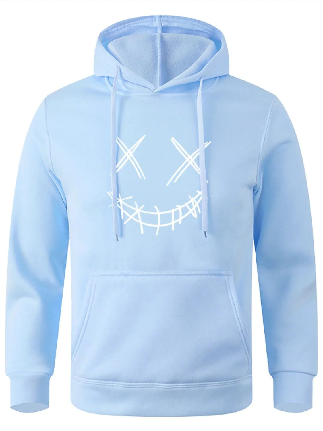 Men's Full Size Drawstring Graphic Long Sleeve Hoodie Plus Size NicholesGifts