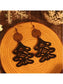 Wooden Cutout Tree Shape Earrings nicholesgifts