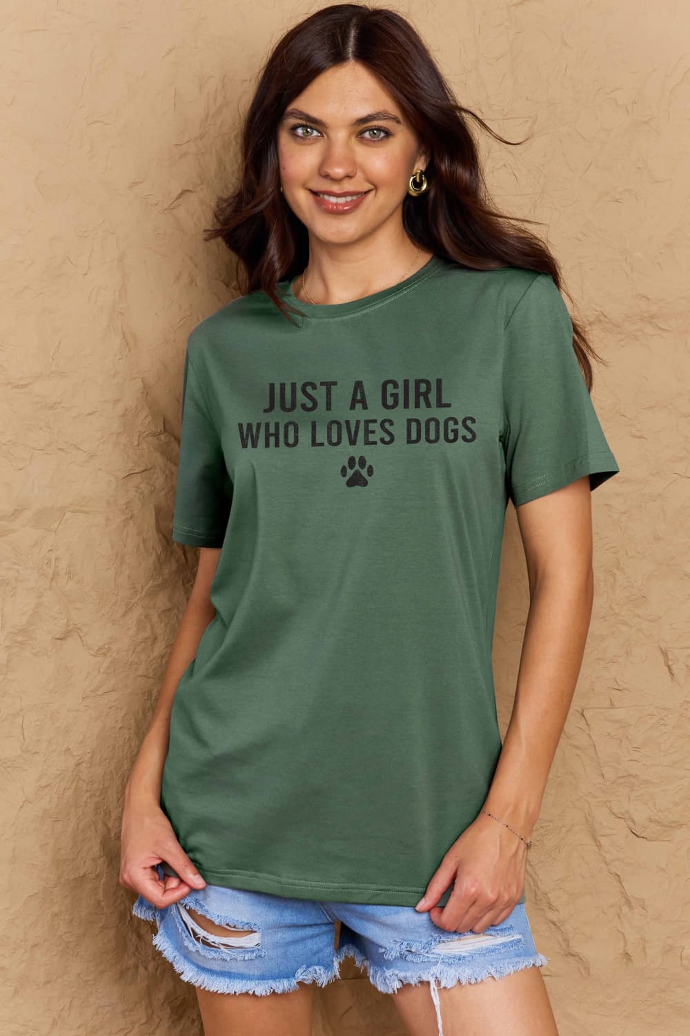 Simply Love Full Size Dog Paw Graphic Cotton T-Shirt nicholesgifts