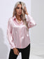 Collared Neck Buttoned Long Sleeve Shirt nicholesgifts
