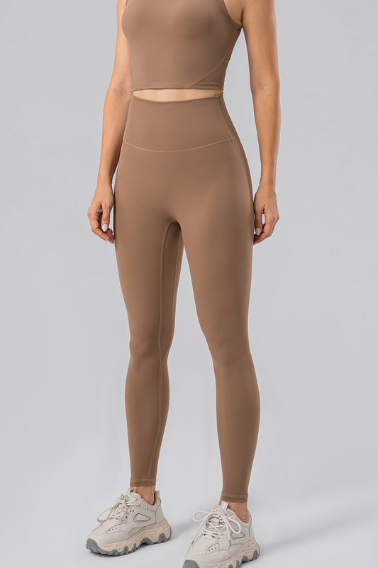 Women High Waist Wide Waistband Active Leggings