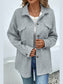 Button Down Collared Jacket nicholesgifts