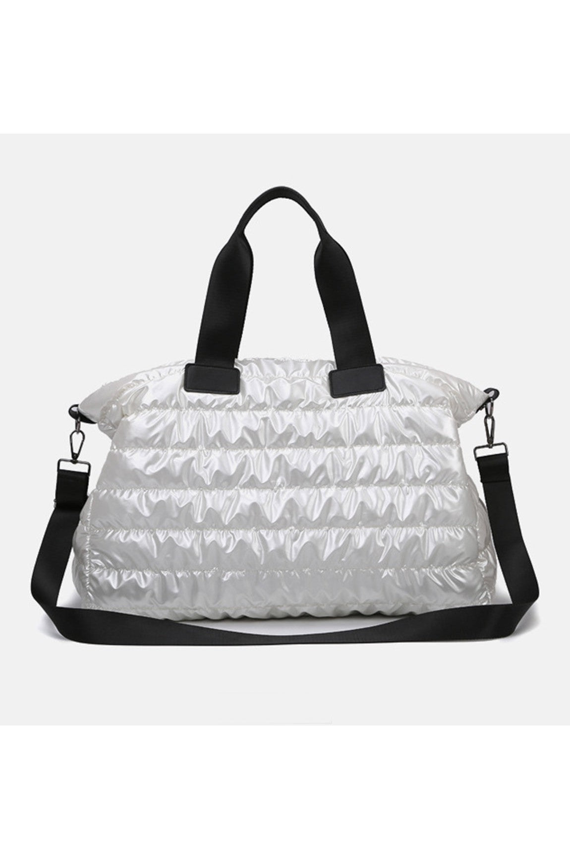 Quilted Nylon Oversize Travel Bag Trendsi