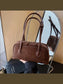 Velvet Shoulder Bag with Leather Strap nicholesgifts