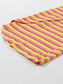 Striped Round Neck Short Sleeve Top and Pants Set nicholesgifts