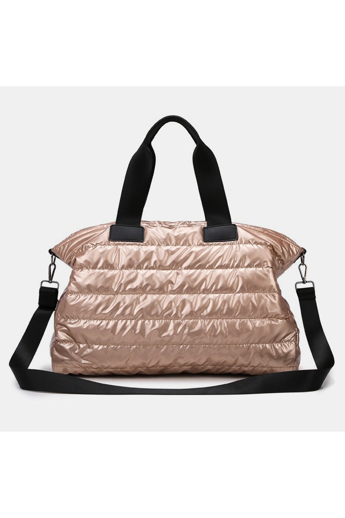 Quilted Nylon Oversize Travel Bag Trendsi