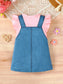 Children's Ruffle Sleeve Round Neck Dress nicholesgifts