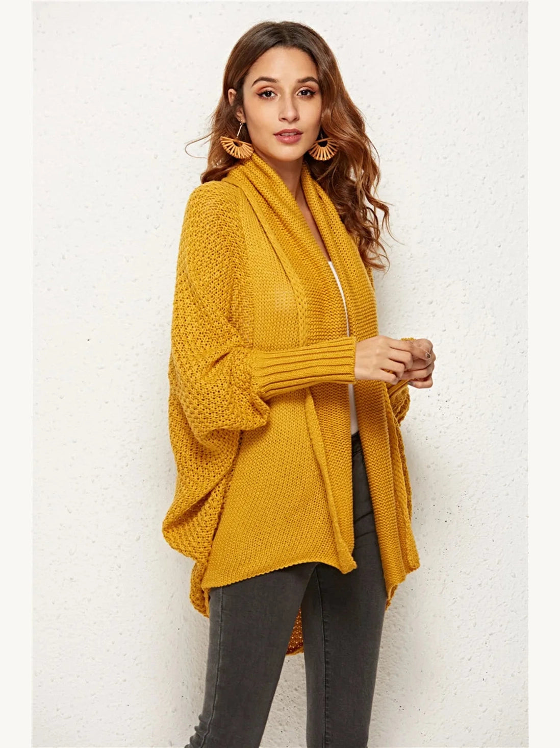 Women Angel Wings Open Front Batwing Sleeve Cardigan nicholesgifts