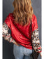 Women Leopard Round Neck Dropped Shoulder Sweatshirt nicholesgifts