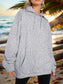 Drawstring Dropped Shoulder Hoodie Trendsi