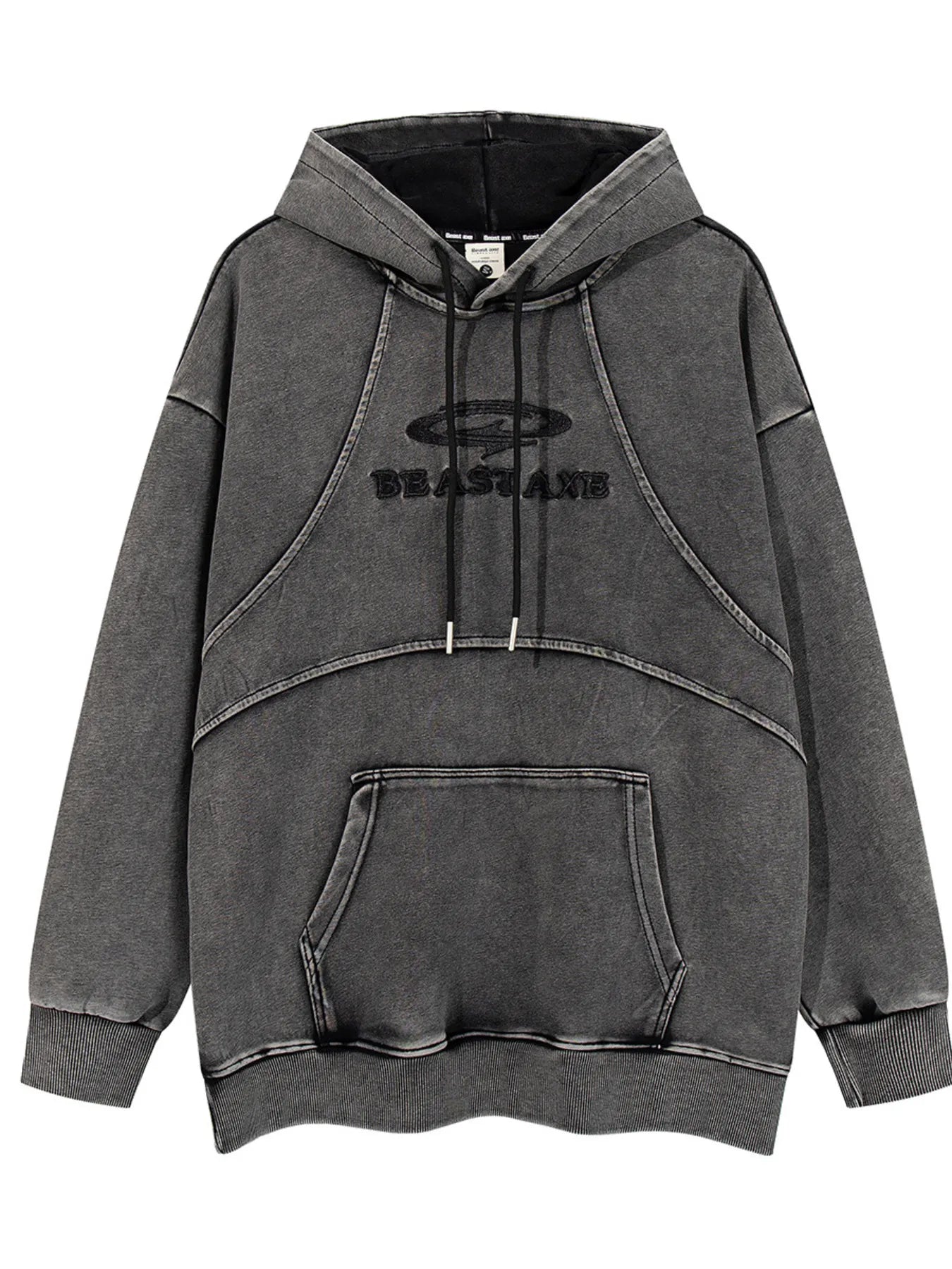 Men's Oversized Washed Long Sleeve Hoodie NicholesGifts