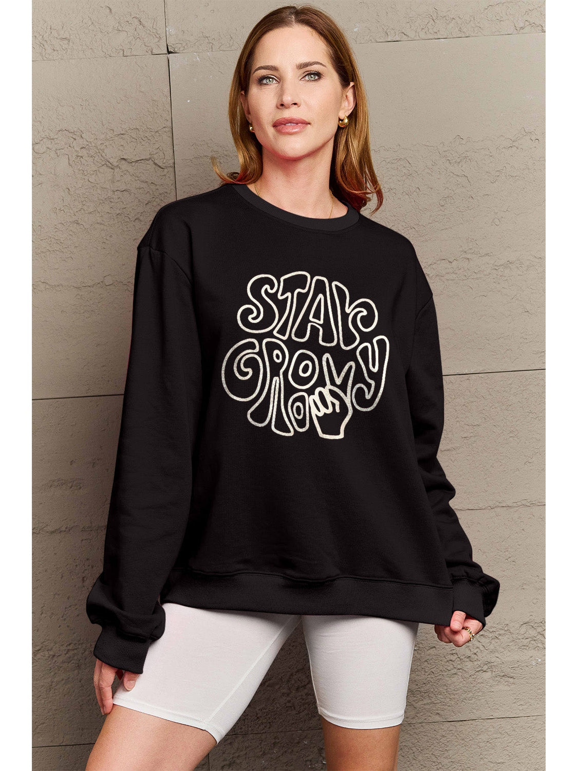 Women Simply Love Full Size Graphic Sweatshirt nicholesgifts