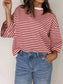 Striped Back Bow Tie T-Shirt nicholesgifts