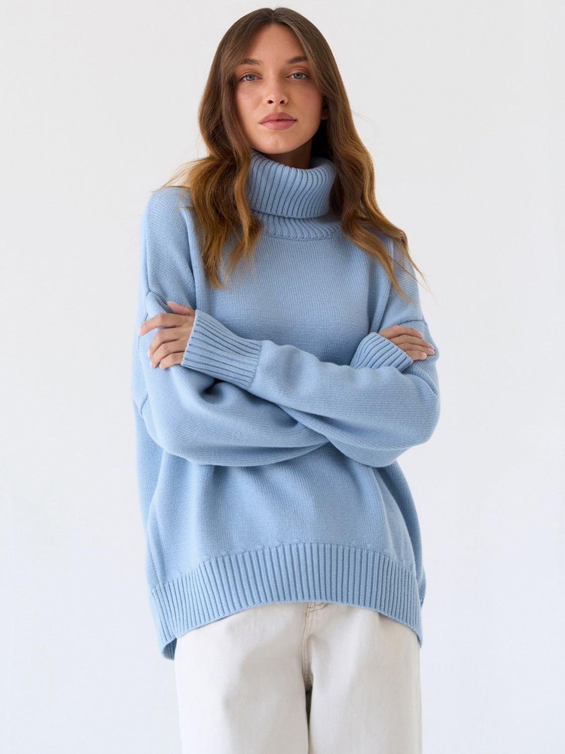 Turtleneck Long Sleeve Sweater NicholesGifts