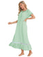 Lace Detail Short Sleeve Lounge Dress nicholesgifts