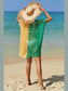 Double Take Openwork Contrast Slit Knit Cover Up nicholesgifts