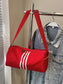 Striped Adjustable Strap Duffel Bag nicholesgifts
