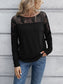 Ivy Lane Lace Long Sleeve Round Neck Tee nicholesgifts