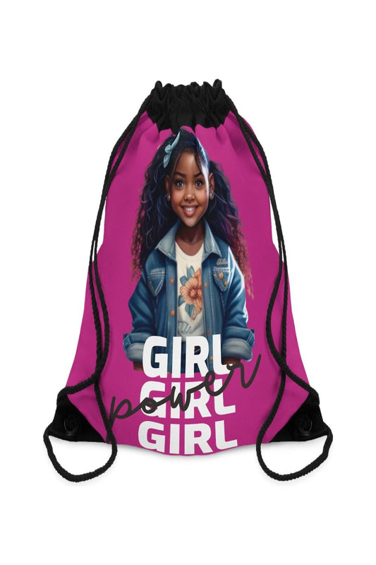 African American Girl Power Drawstring Bag - NicholesGifts.online