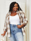 Mandy Plaid Dropped Shoulder Shirt nicholesgifts
