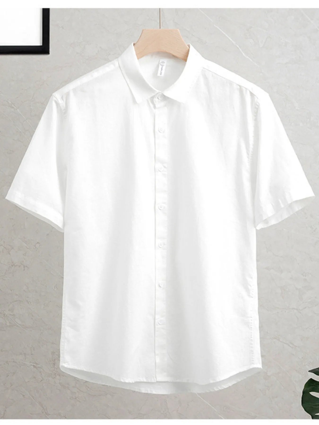 Men's Plus Size Button Up Short Sleeve Shirt Trendsi