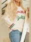 Letter Round Neck Long Sleeve Sweater nicholesgifts