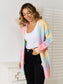 Angel Wings Full Size Gradient Open Front Cardigan nicholesgifts