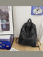 PU Leather Zip Backpack Bag nicholesgifts
