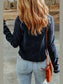 Long Raglan Sleeve Round Neck Top nicholesgifts