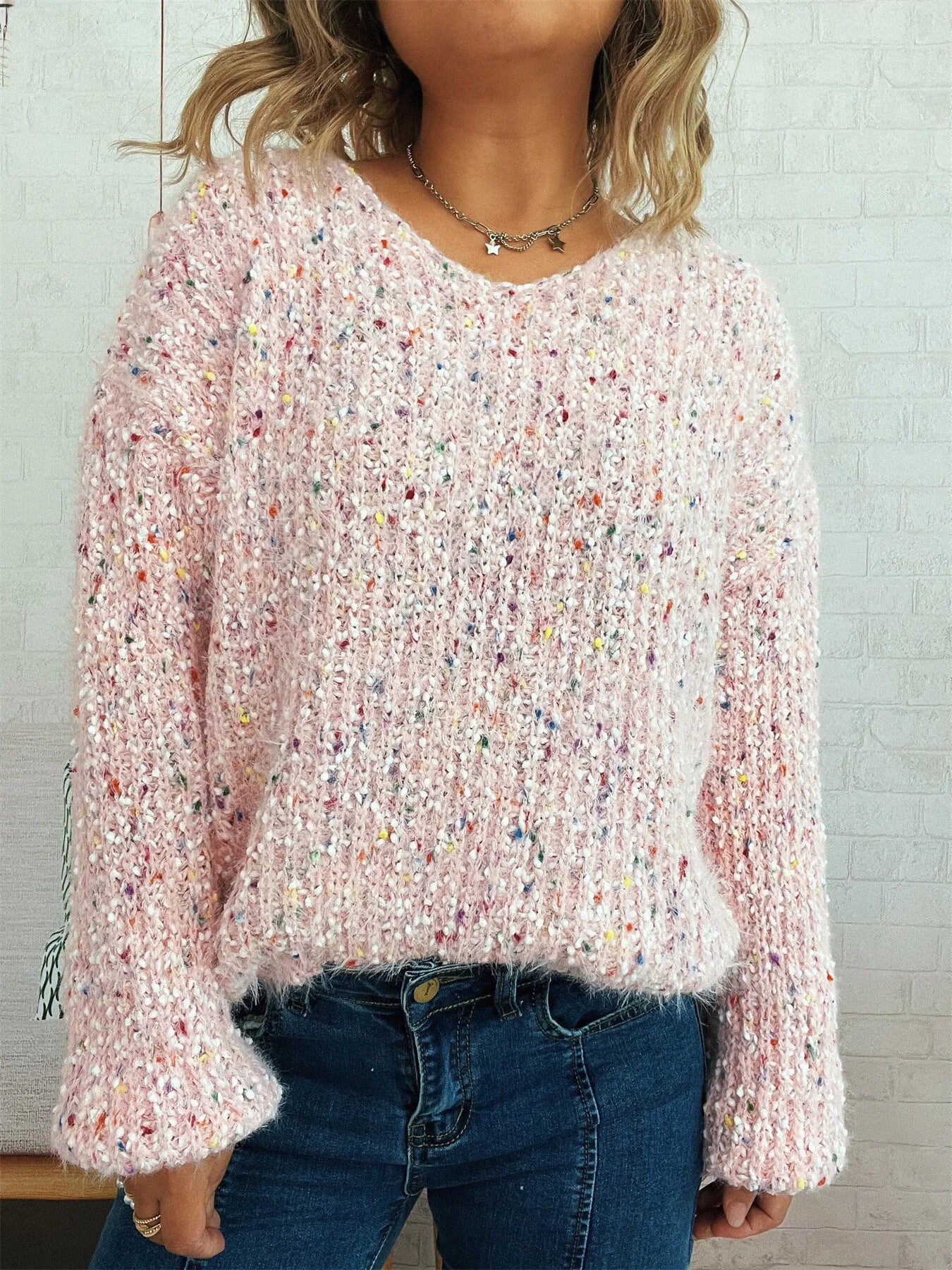Colorful Long Sleeve Sweater