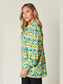Double Take Full Size Printed Smocked Long Sleeve Blouse nicholesgifts