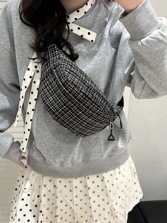 Plaid Pattern Crossbody Bag Trendsi