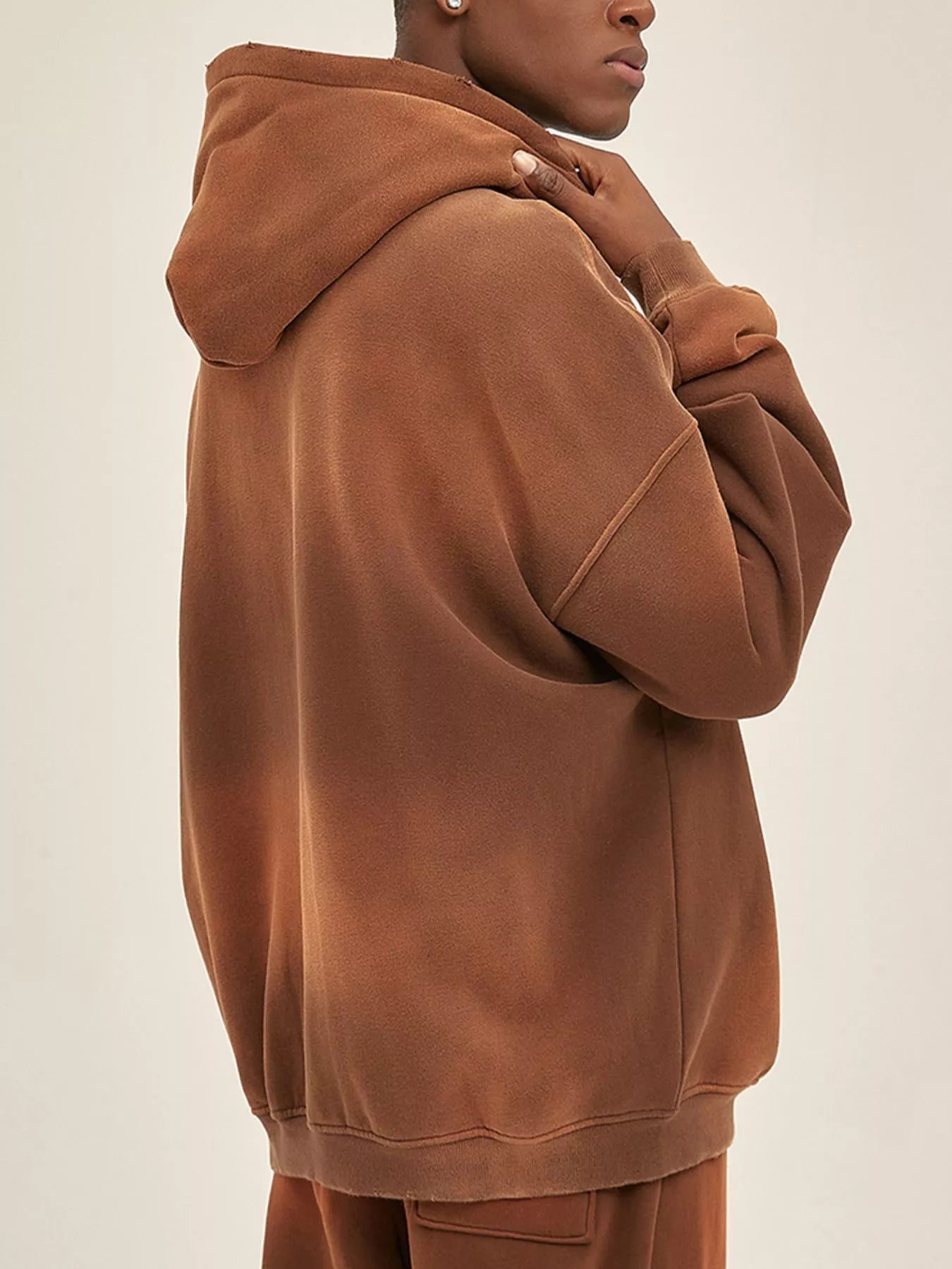 Men's Dropped Shoulder Long Sleeve Hoodie NicholesGifts