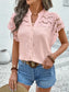 Swiss Dot Cutout Button Down Shirt nicholesgifts