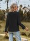 V-Neck Flounce Sleeve Blouse nicholesgifts