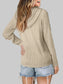 Women Textured Long Sleeve Hoodie nicholesgifts