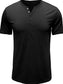 Men's Classic Henley Short Sleeve Polo Shirt nicholesgifts