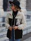 Leopard Color Block Zip-Up Jacket nicholesgifts
