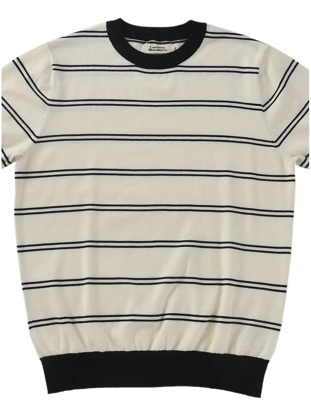 Men's Plus Size Round Neck Striped T-Shirt Trendsi