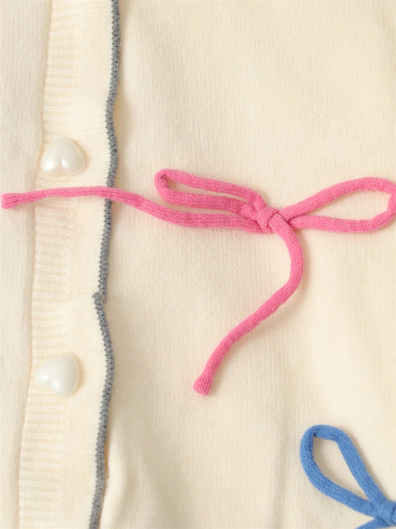 Bow Tie Button Up Cardigan