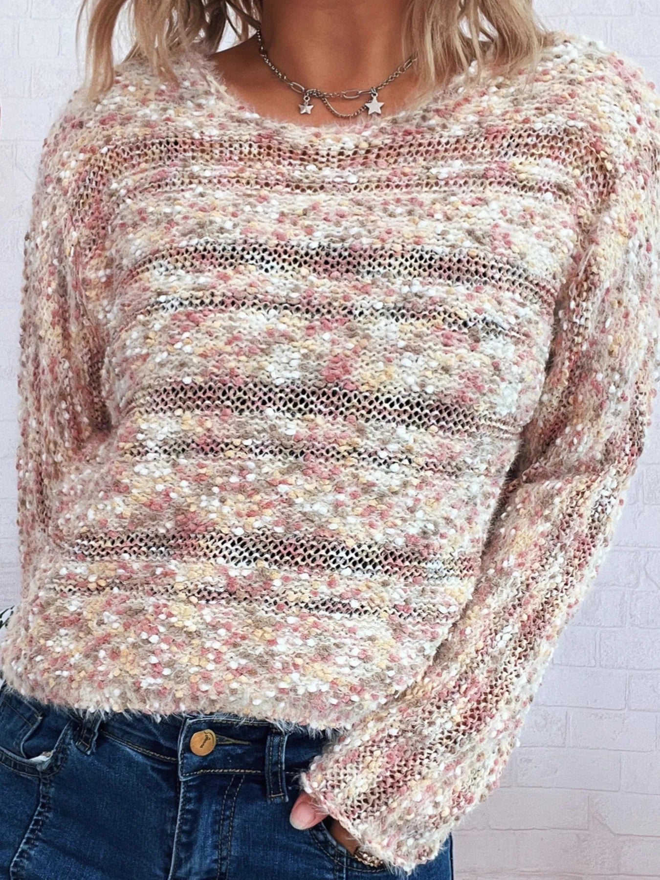Round Neck Long Sleeve Sweater