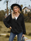 Zip Up Drawstring Long Sleeve Hooded Jacket nicholesgifts