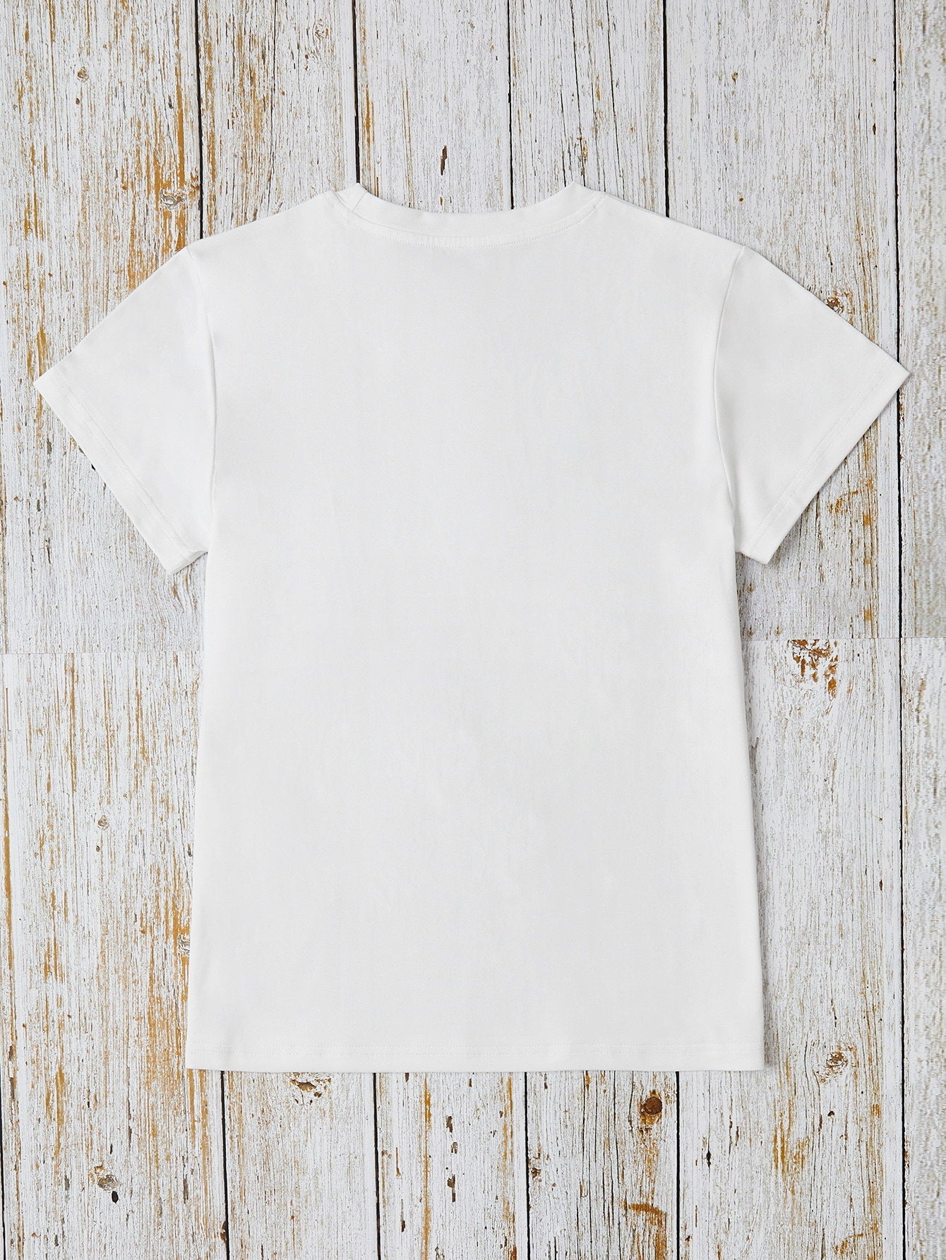 Women Letter Graphic Round Neck Short Sleeve T-Shirt