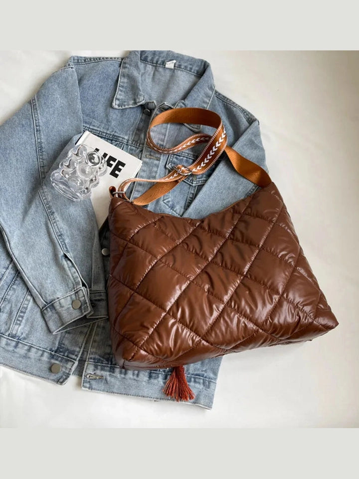 Quilted Nylon Travel Bag Trendsi