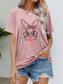 Easter Bunny Graphic Round Neck T-Shirt nicholesgifts