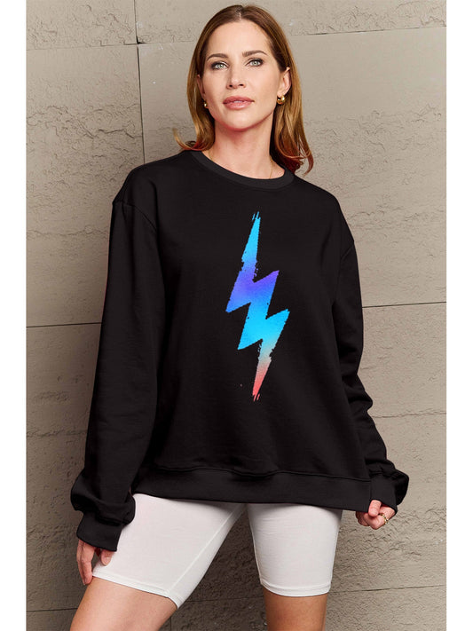 Simply Love Full Size Graphic Round Neck Sweatshirt NicholesGifts