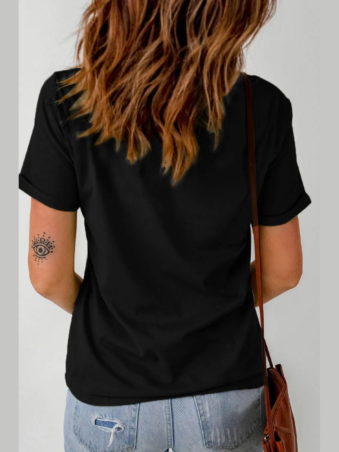 LUCKY Letter Clover Short Sleeve T-Shirt nicholesgifts