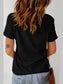LUCKY Letter Clover Short Sleeve T-Shirt nicholesgifts