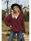 NicholesGifts Women Cable-Knit Long Sleeve Hooded Jacket nicholesgifts